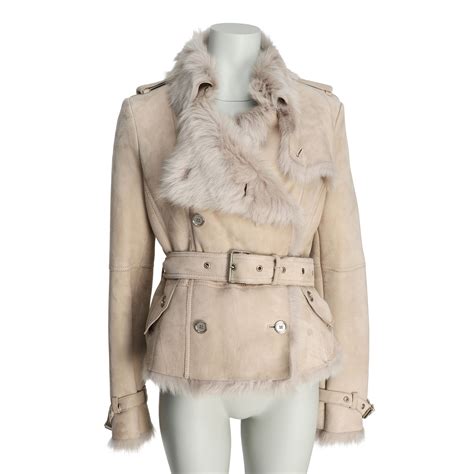 burberry lammfelljacke damen|Burberry store online.